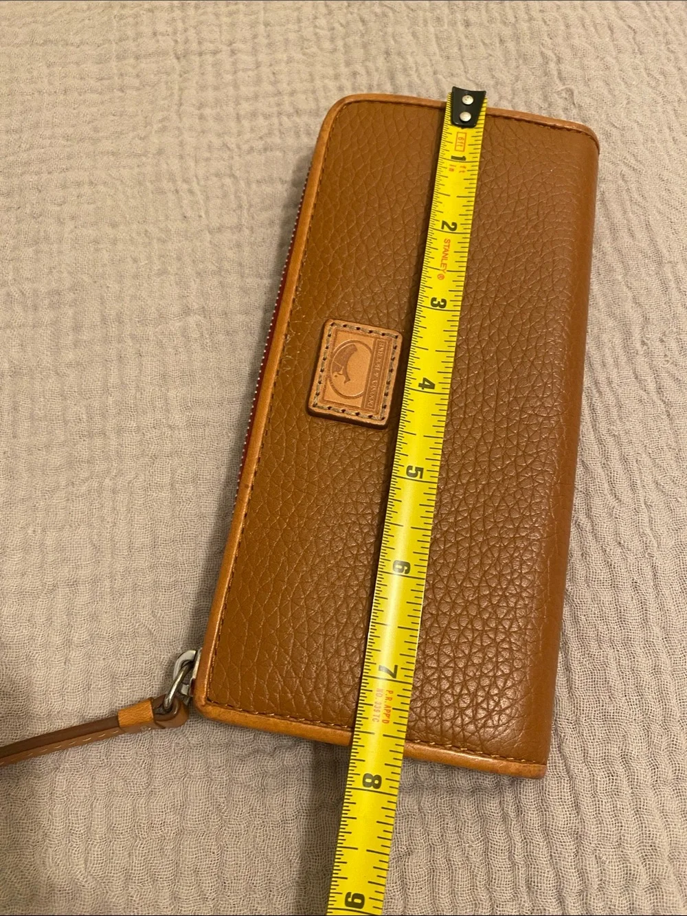 Dooney & Bourke Tan Pebbled Leather Wallet